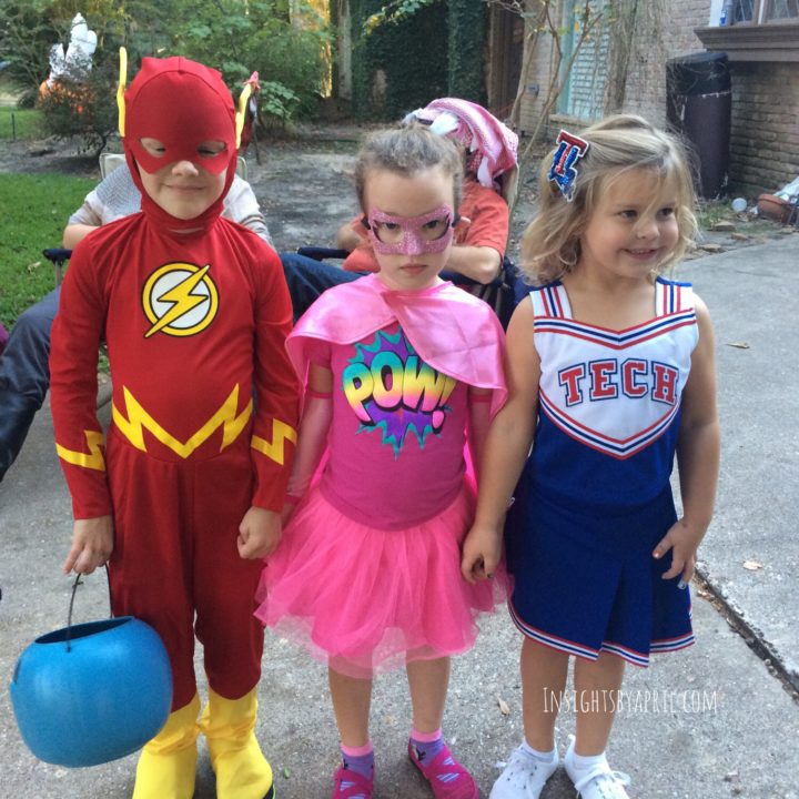 Halloween Flash and Supergirl