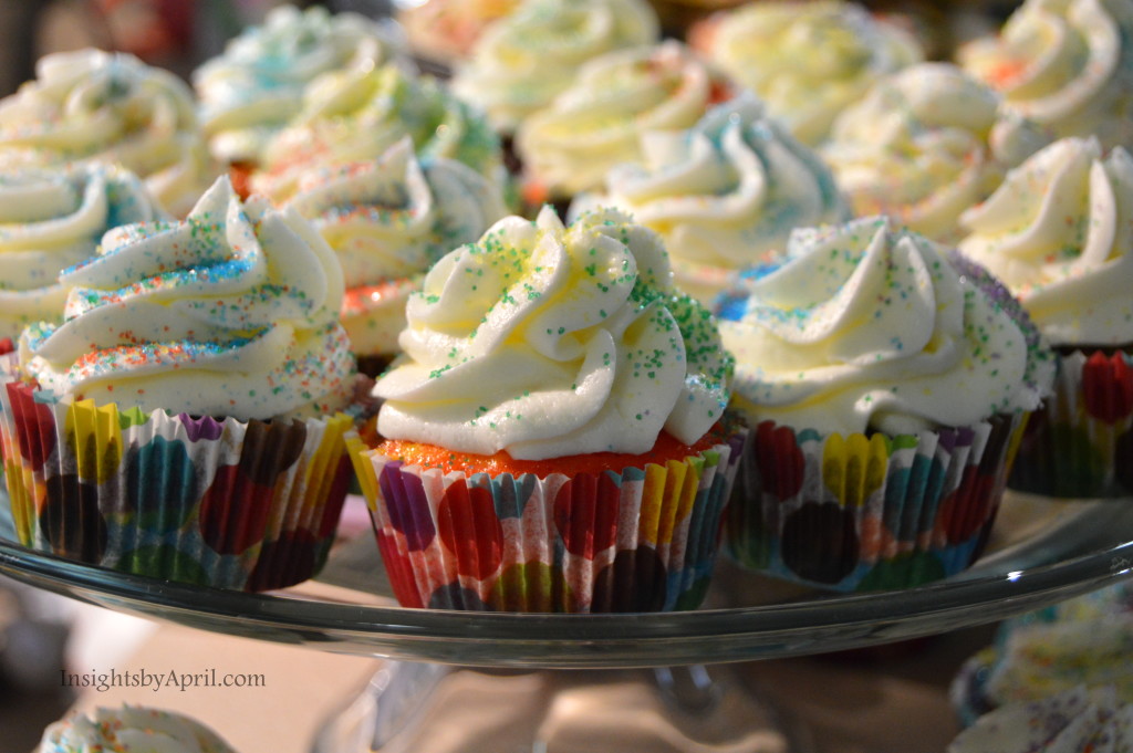 Painting Party Tie Dye Cupcakes