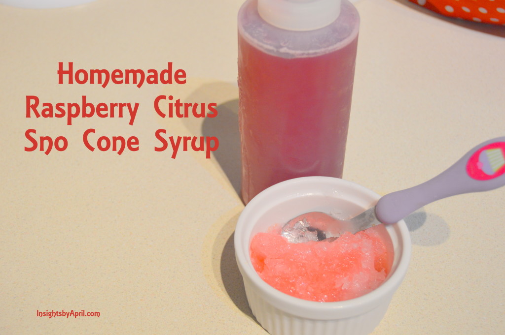 Homemade raspberry sno cone syrup