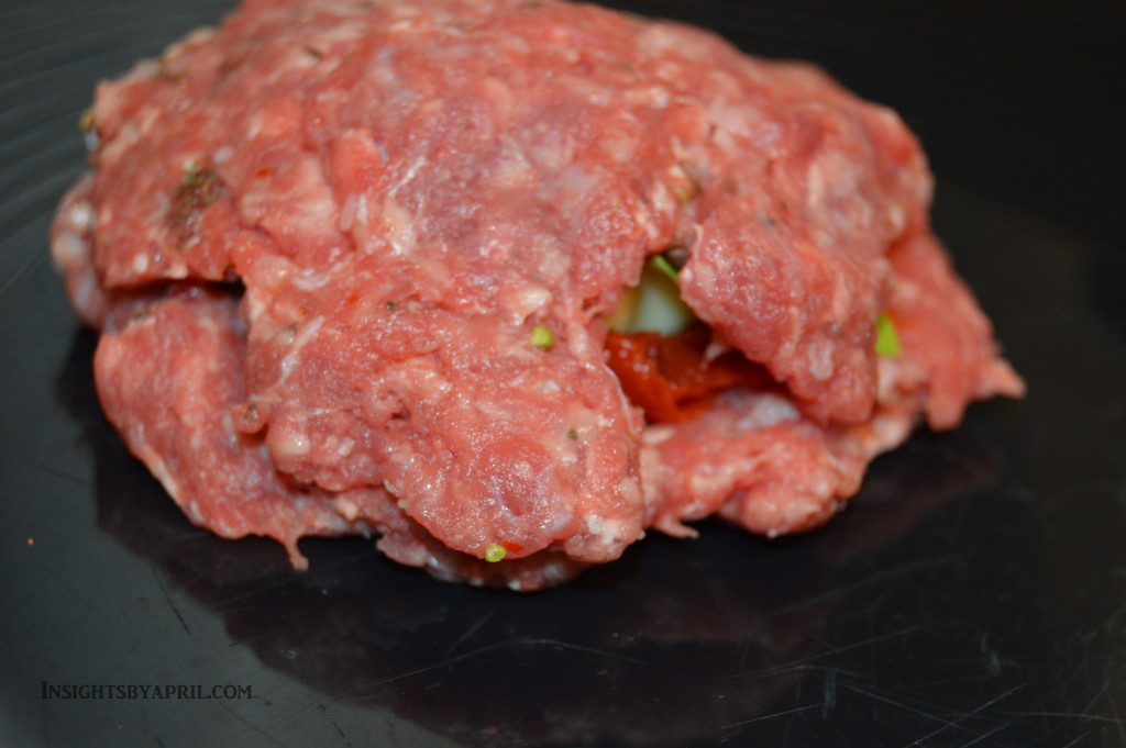 caprese burger complete