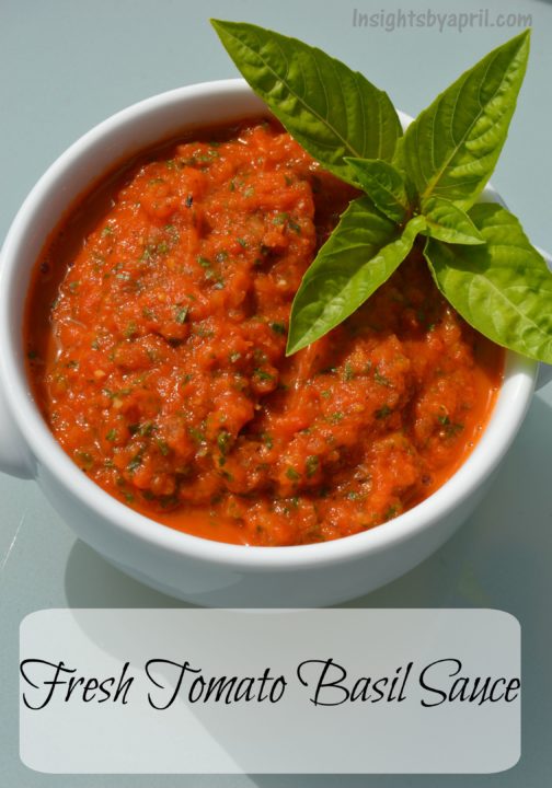fresh tomato basil sauce