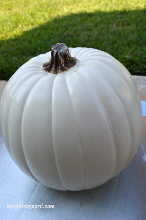 how to paint a plastic pumpkin