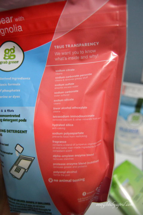 Grab Green ingredients