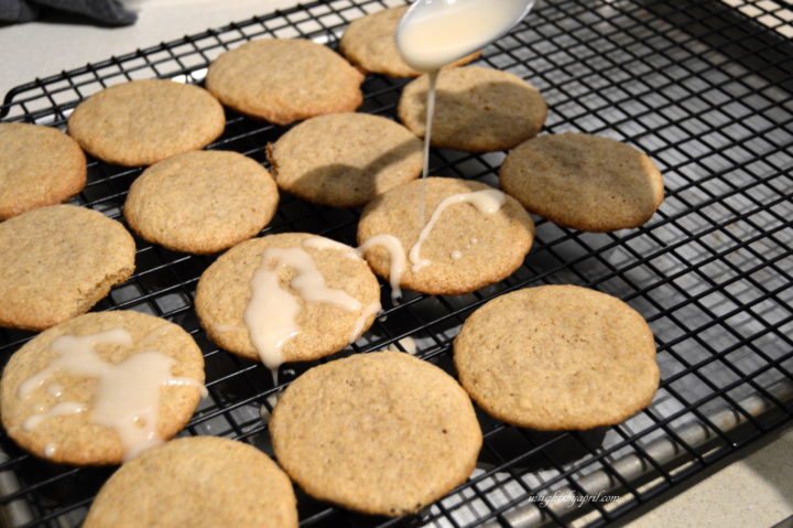 glazing chai sugar cookies