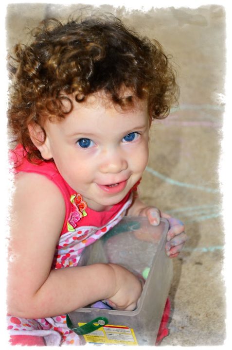 Wordless Wednesday- Blue Eyes and How Heavy Are the Buckets