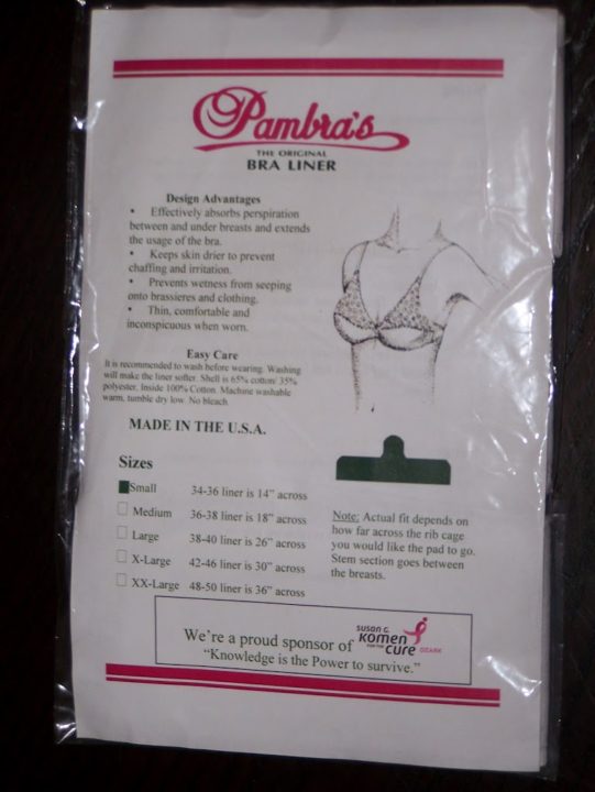 Pambra’s Bra Liner Review and Giveaway