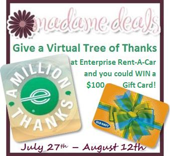 Spread the Spirit of Thanks with Enterprise, Plus Giveaway 8/12