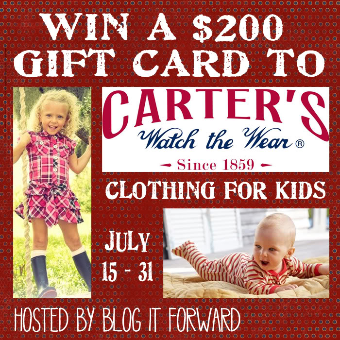 Carter’s Watch the Wear Giveaway 7/31