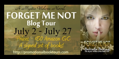 “Forget Me Not” by Belinda Boring Book Tour 7/2-7/27 and Giveaway