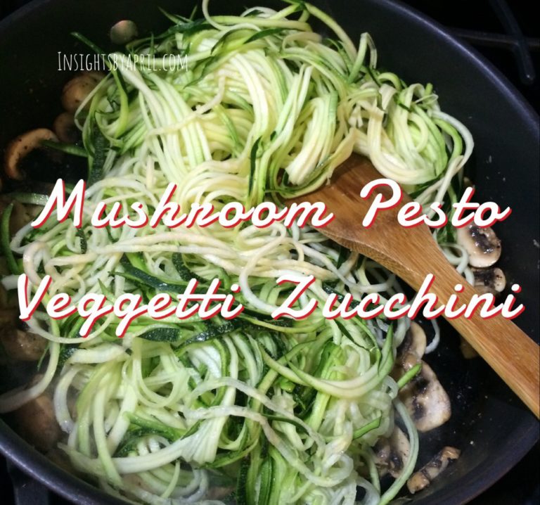 Kitchen Tools for Fun Dinners- Mushroom Pesto Veggetti Zucchini ~Giveaway~