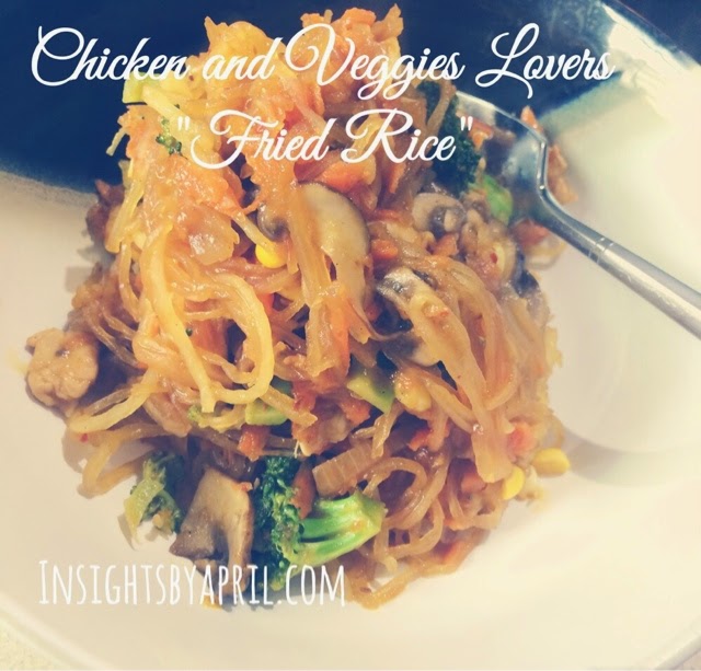 Chicken and Veggie Lovers “Fried Rice” #GlutenFree #MomsMeet