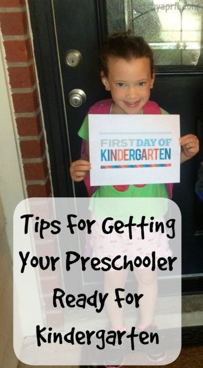 Tips for Getting Your Preschooler Ready for Kindergarten