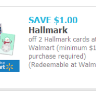 Hallmark Savings at Walmart