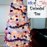 4th of July Decorated Tree