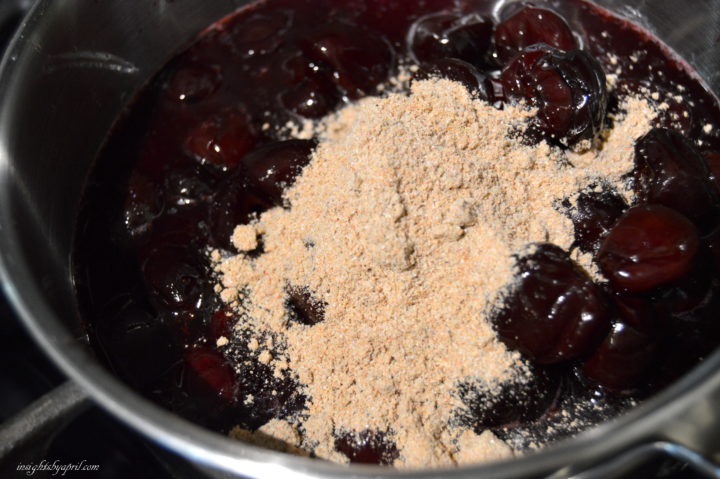 Making Cherry limeade bbq sauce