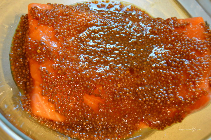 mustard marinated salmon