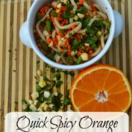 Quick Spicy Orange Veggie Noodle Salad