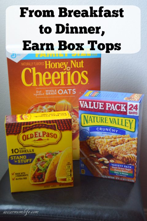 from breakfast to dinner, earn box tops