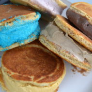 Pancake Ice Cream Sandwiches with Brio