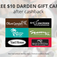 Hurry- Darden $10 Gift Card Freebie