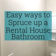 Easy Ways to Spruce up a Rental House Bathroom