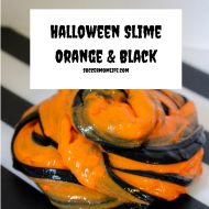Halloween Slime- Orange and Black